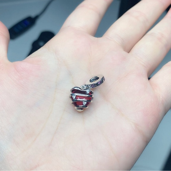 PANDORA Reveal Your Love Heart Spiral Dangle Charm w/box - Picture 8 of 11